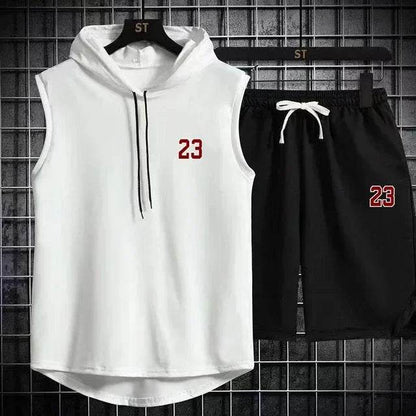 Men's Summer Casual Two Piece Set - T-Shirt & Shorts Twin Suit - Buy Center