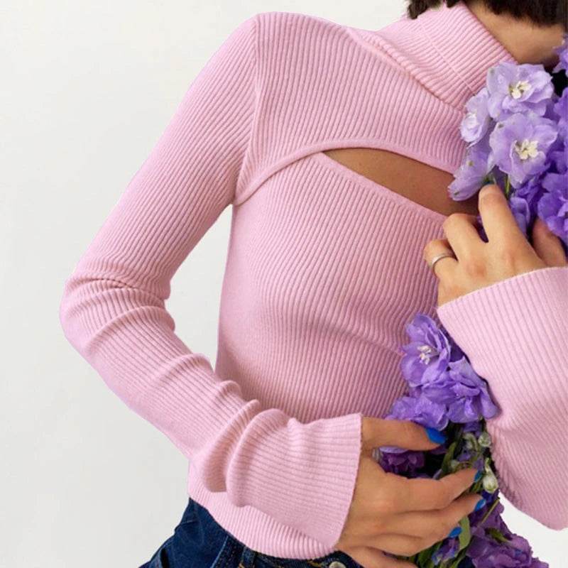 Casual Long Sleeve Turtleneck Sweater for Women - Autumn/Winter Fashion - Buy Center