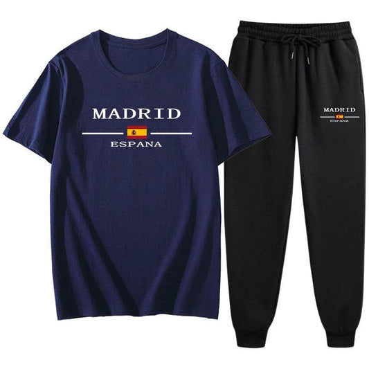 TLIT Men's Casual Sports Suit - 2pcs Pure Cotton Tracksuit Set - Buy Center
