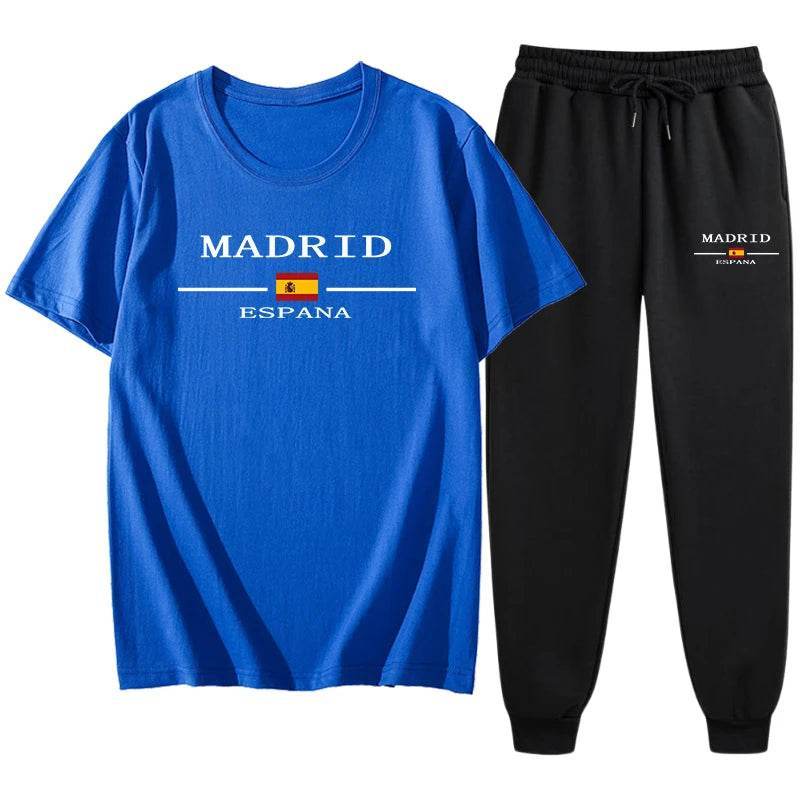 TLIT Men's Casual Sports Suit - 2pcs Pure Cotton Tracksuit Set - Buy Center