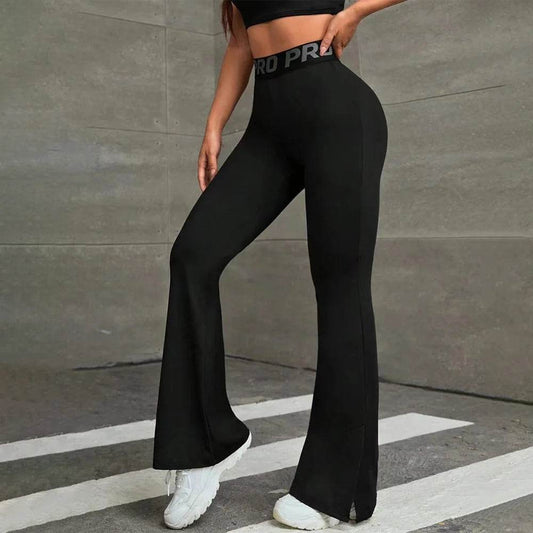 Mia Muse Women's High Waist Yoga Leggings - Ankle Bell-Bottoms Style - Buy Center