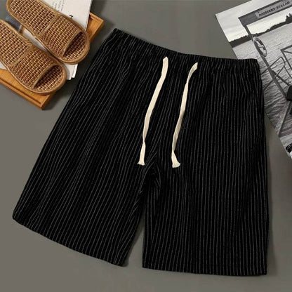 OSMIUM Men's Plus Size Summer Striped Board Shorts - Cotton & Linen - Buy Center