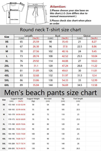 Stylish Men's Casual Suit Set - T-Shirt & Shorts for Summer - Buy Center