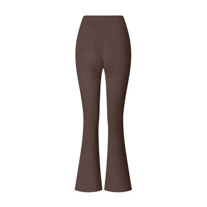 Women's High Waist Flared Leggings - Stylish Workout Pants with Pockets - Buy Center