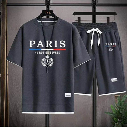 Men's Casual T-Shirt and Shorts Set - Summer Fashion Comfort - Buy Center
