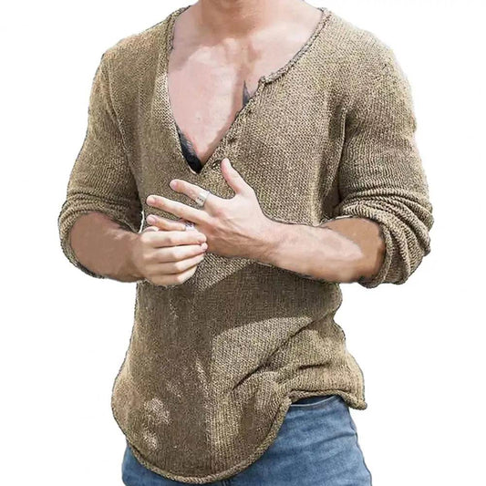 Men Autumn Sweater Chic Comfortable Men Autumn Sweater Knitted Bottoming Sweater - Buy Center