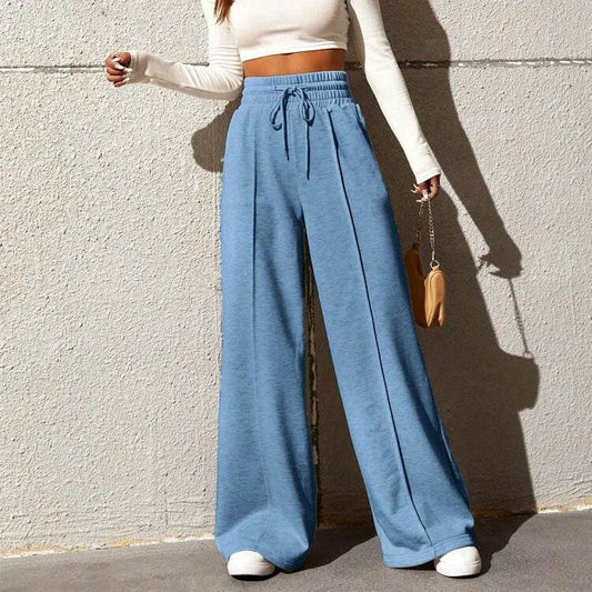 Helolis Women's Autumn Sports Pants - Loose Fitting Wide Leg Style - Buy Center