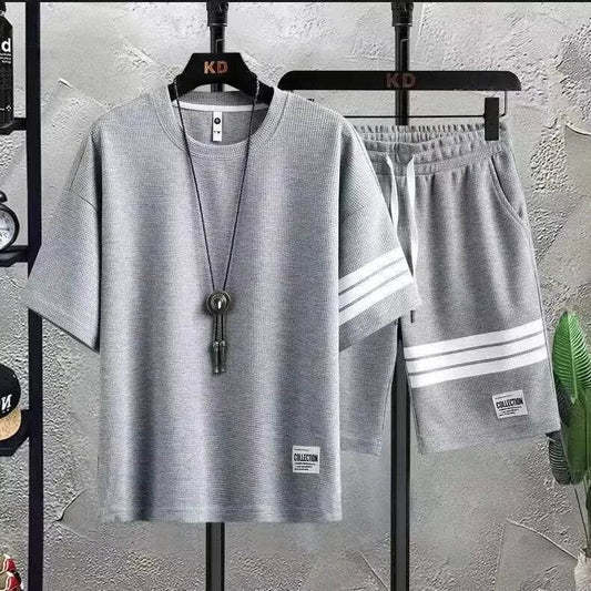 Trendy Men's Summer Sport Suit - Casual Short Sleeves Set - Buy Center