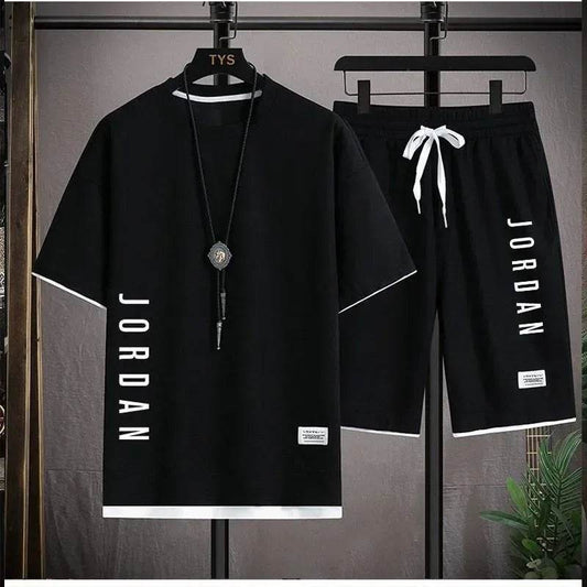 Men's Stylish Casual T-Shirt and Shorts Set - Summer Comfort Wear - Buy Center