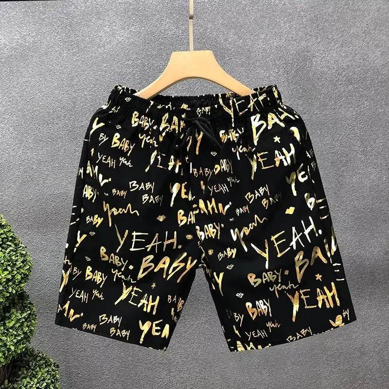 Men's Korean Casual Shorts - High-Quality Sports Pants with Drawstring - Buy Center