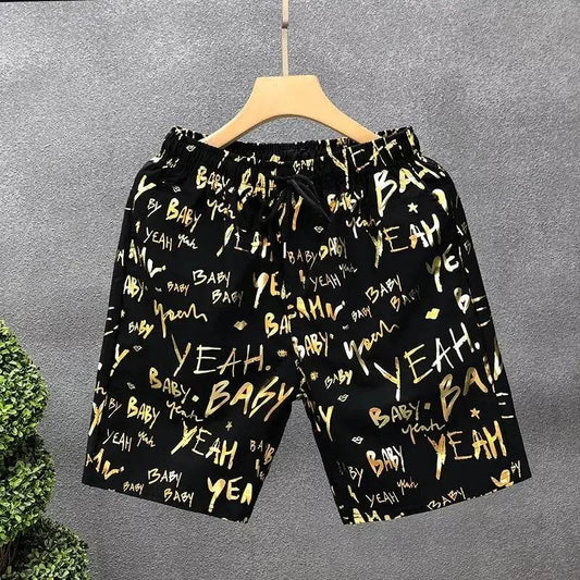 Men's Korean Casual Shorts - High-Quality Sports Pants with Drawstring - Buy Center