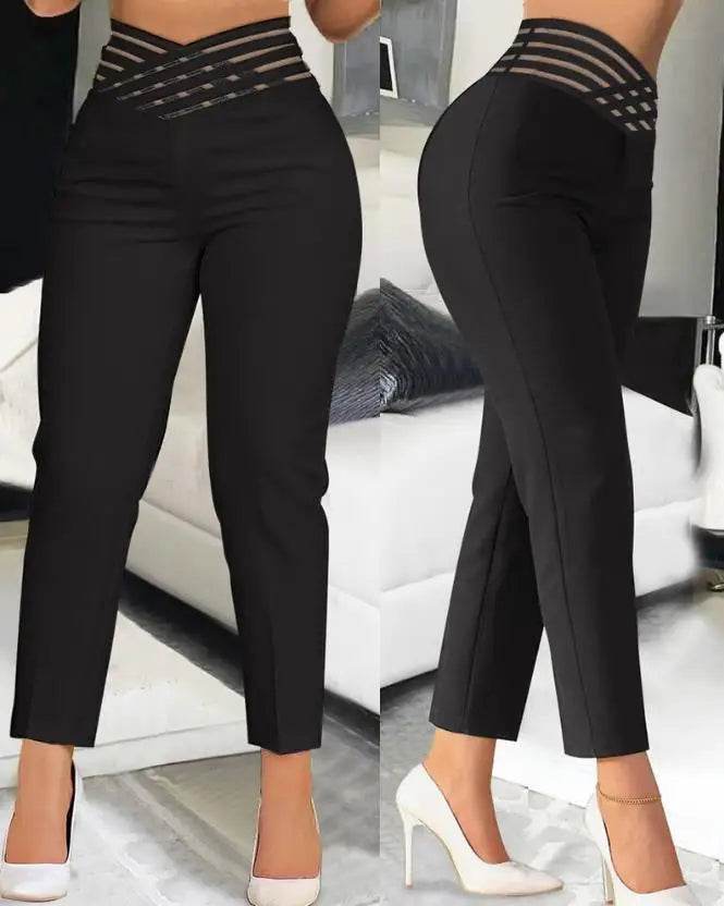 FANANC Women's Summer Capris - Hollow Out Design & Elastic Waist - Buy Center