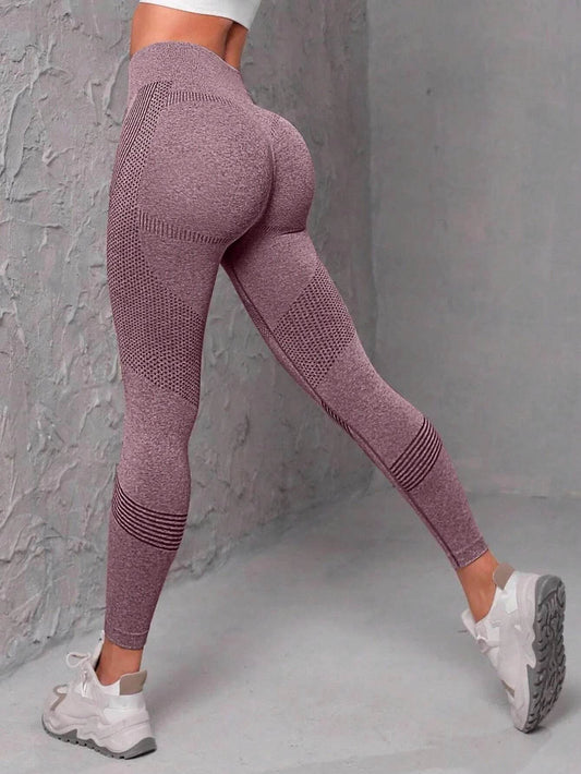 Seamless Wide Waistband Sports Leggings - Women’s Full Length Yoga Fit - Buy Center