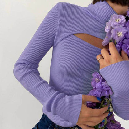 Casual Long Sleeve Turtleneck Sweater for Women - Autumn/Winter Fashion - Buy Center
