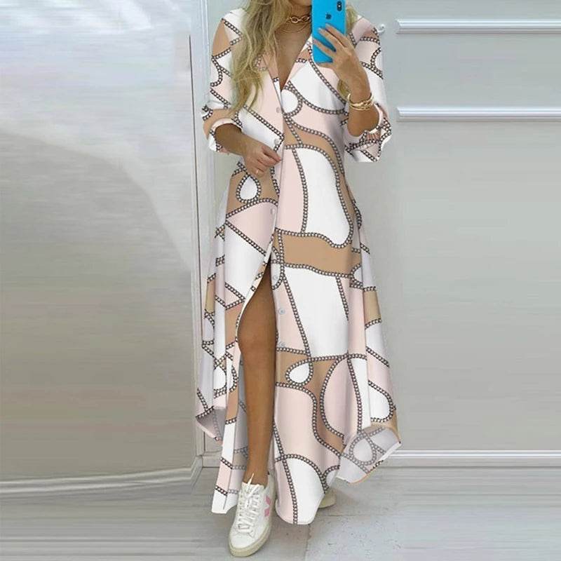 Elegant Floral Print Spaghetti Strap Sundress - Summer Beach Dress - Buy Center