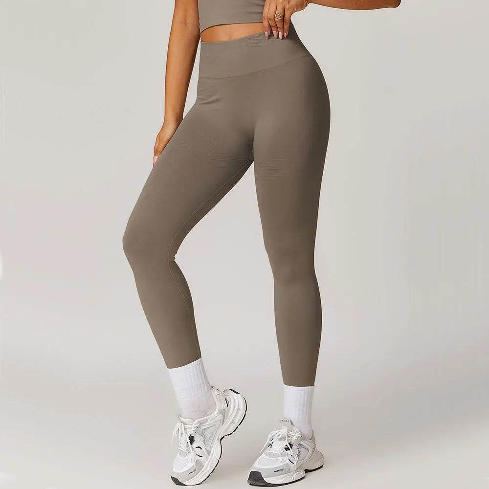 Women's High Waist Seamless Yoga Leggings - Breathable Workout Fit - Buy Center