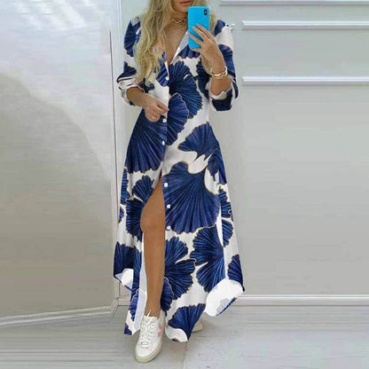 Elegant Floral Print Spaghetti Strap Sundress - Summer Beach Dress - Buy Center