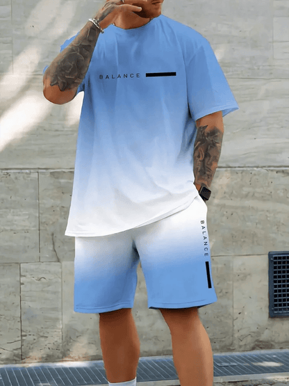 Hawaiian Style Men's T-Shirt & Beach Pants Set - Casual Summer Outfit - Buy Center