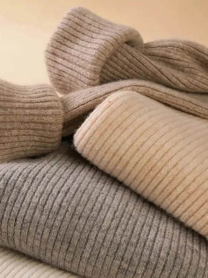 Women's Fall Turtleneck Sweater - Soft Cashmere Knit Pullover - Buy Center