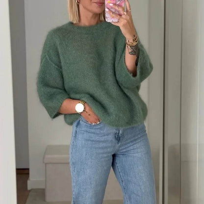 Xingqing Women's Solid Color Sweater Vest - Loose Fit Pullover Top - Buy Center