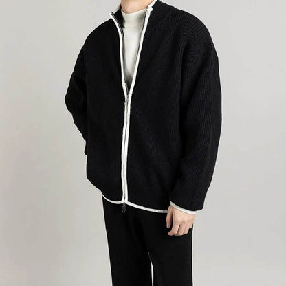 SANWOOD Men's Wool Knit Cardigan Coat - Trendy Three-Color Design - Buy Center