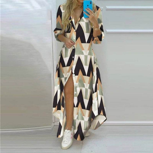 Elegant Floral Print Spaghetti Strap Sundress - Summer Beach Dress - Buy Center