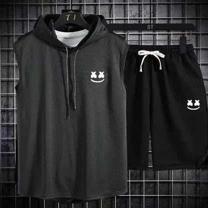 Summer Men's Two-Piece Casual Set - T-Shirt & Shorts Sports Suit - Buy Center