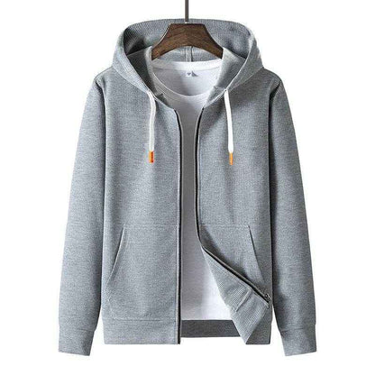 Men's Trendy Waffle Hooded Sweater Suit - Casual Style for Sports & Leisure