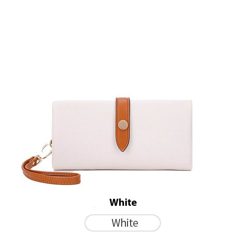 Women's Multi-functional Contrast Color Clutch Wallet - Premium & Waterproof - Buy Center