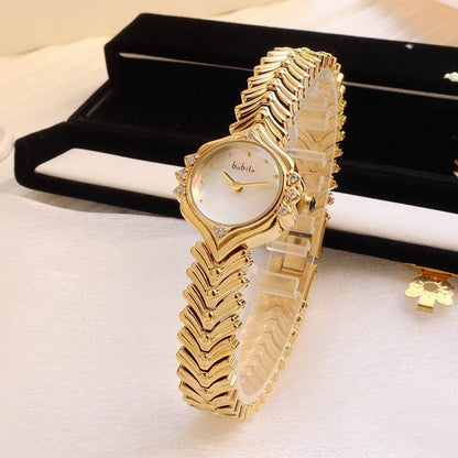 Bamboo Chain Women's Quartz Watch - Elegant Waterproof Gift Accessory - Buy Center