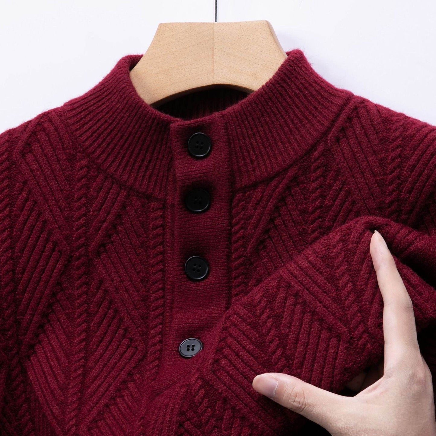 Buycenter Men's Warm Fashion Sweater - Trendy Pullover in 2025 Styles - Buy Center