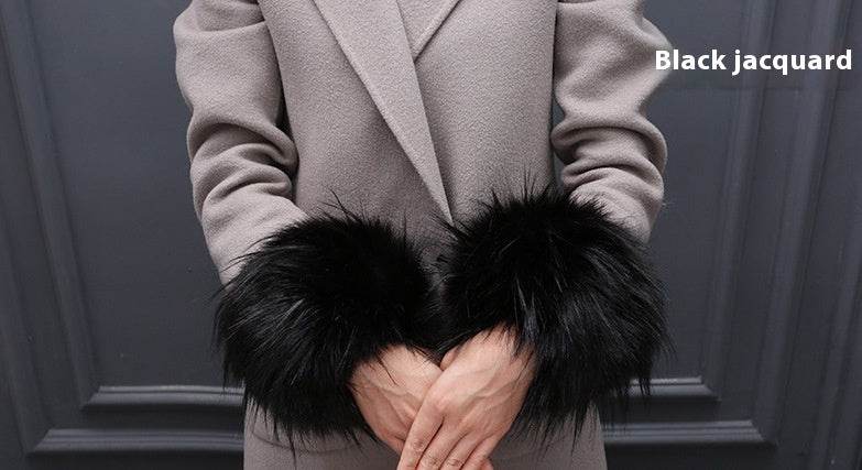 Imitation Rabbit Hair Wristband Cuffs - Cozy & Stylish Winter Accessory - Buy Center
