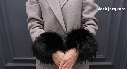Imitation Rabbit Hair Wristband Cuffs - Cozy & Stylish Winter Accessory - Buy Center