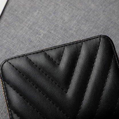 Stylish PU Leather Wallet for Women - 11 Card Slots, Anti-Theft Design - Buy Center