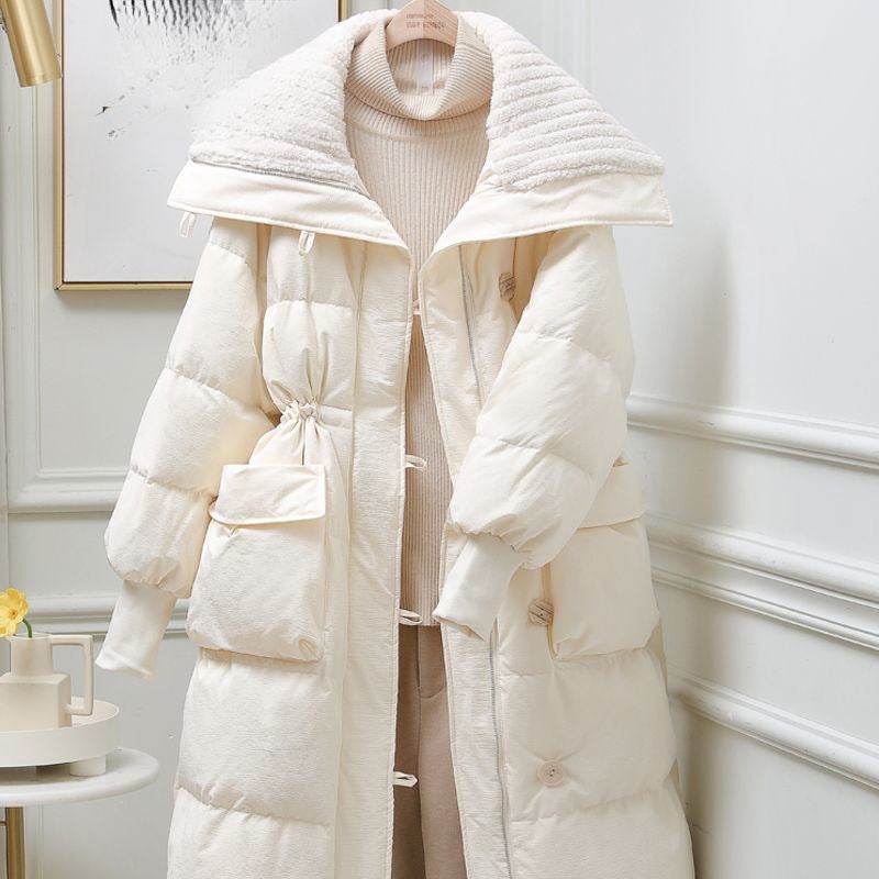 Trendy Women's Large Lapel Padded Jacket - Stylish Cotton Outerwear 2025 - Buy Center