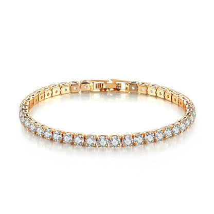Round Full Diamond Tennis Chain - Premium Hip Hop Ear Accessories 2025 - Buy Center