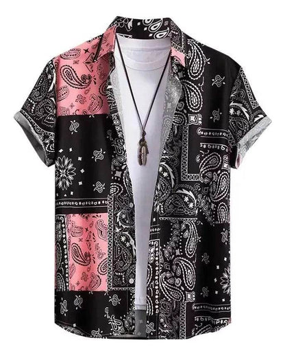 Men's Creative Hawaiian Shirt - 3D Striped Design for Stylish Comfort - Buy Center