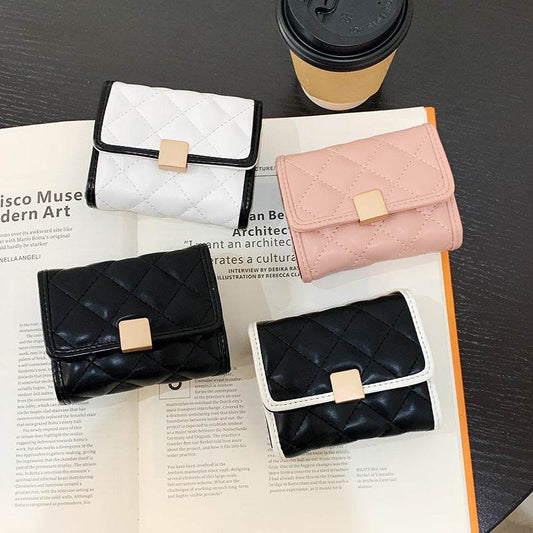 Trendy PU Leather Coin Purse - Stylish Short Wallet for Women 2025 - Buy Center
