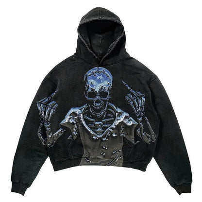 Hip Hop Retro Harajuku Hoodie for Men - Trendy Pullover Sports Sweater - Buy Center