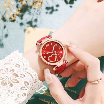 Women's Retro Love Watch Jewelry Set - Elegant 4-Piece Accessory Collection - Buy Center