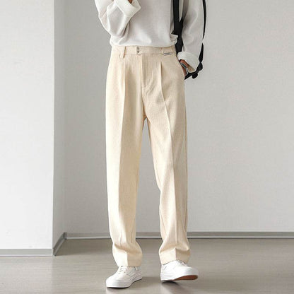 Winter Casual Loose Straight Corduroy Pants - Stylish & Comfy 2025 - Buy Center