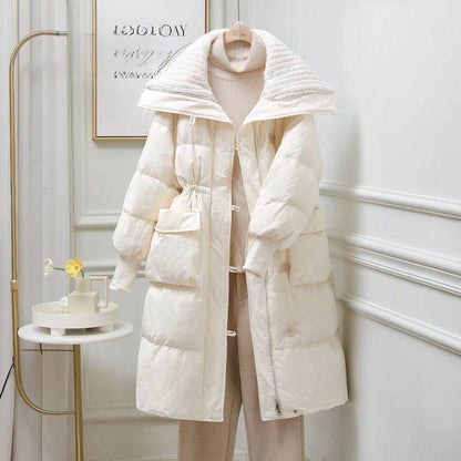 Trendy Women's Large Lapel Padded Jacket - Stylish Cotton Outerwear 2025 - Buy Center