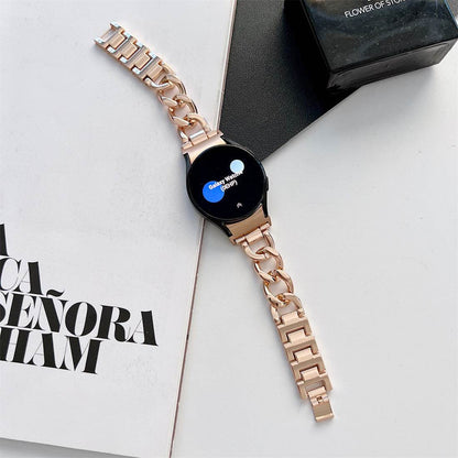 Women's Denim Chain Metal Smart Watch Wristband - Compatible with Samsung - Buy Center