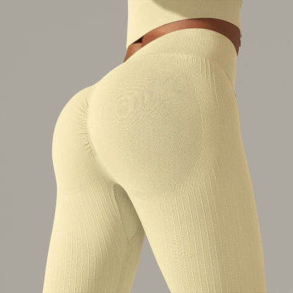 High Waist Yoga Pants - Stylish Striped Fitness Wear for All Activities - Buy Center