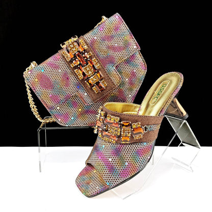 Women's Camouflage High Heel Slippers & Bag Set - Stylish & Casual 2025 - Buy Center