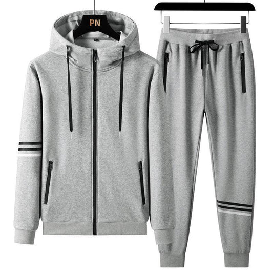 Men's Casual Sports Cotton Hoodie & Trousers Set - Comfortable & Stylish - Buy Center
