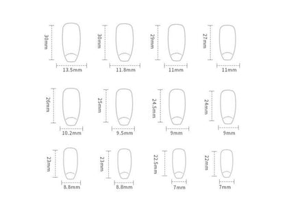Stylish Stars and Moon Fake Nails - Chic French Design in Light Blue - Buy Center