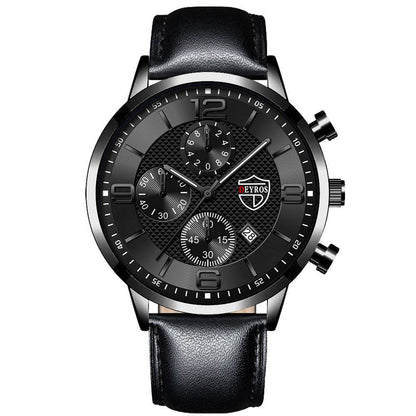 Men's Calendar Quartz Watch - Stylish Fashion Design for 2025 Trends - Buy Center