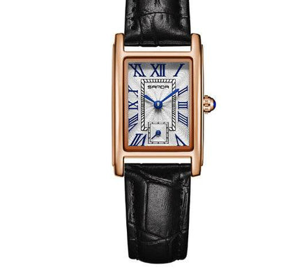 Roman Dial Waterproof Quartz Women's Leather Watch - Stylish Elegance 2025 - Buy Center