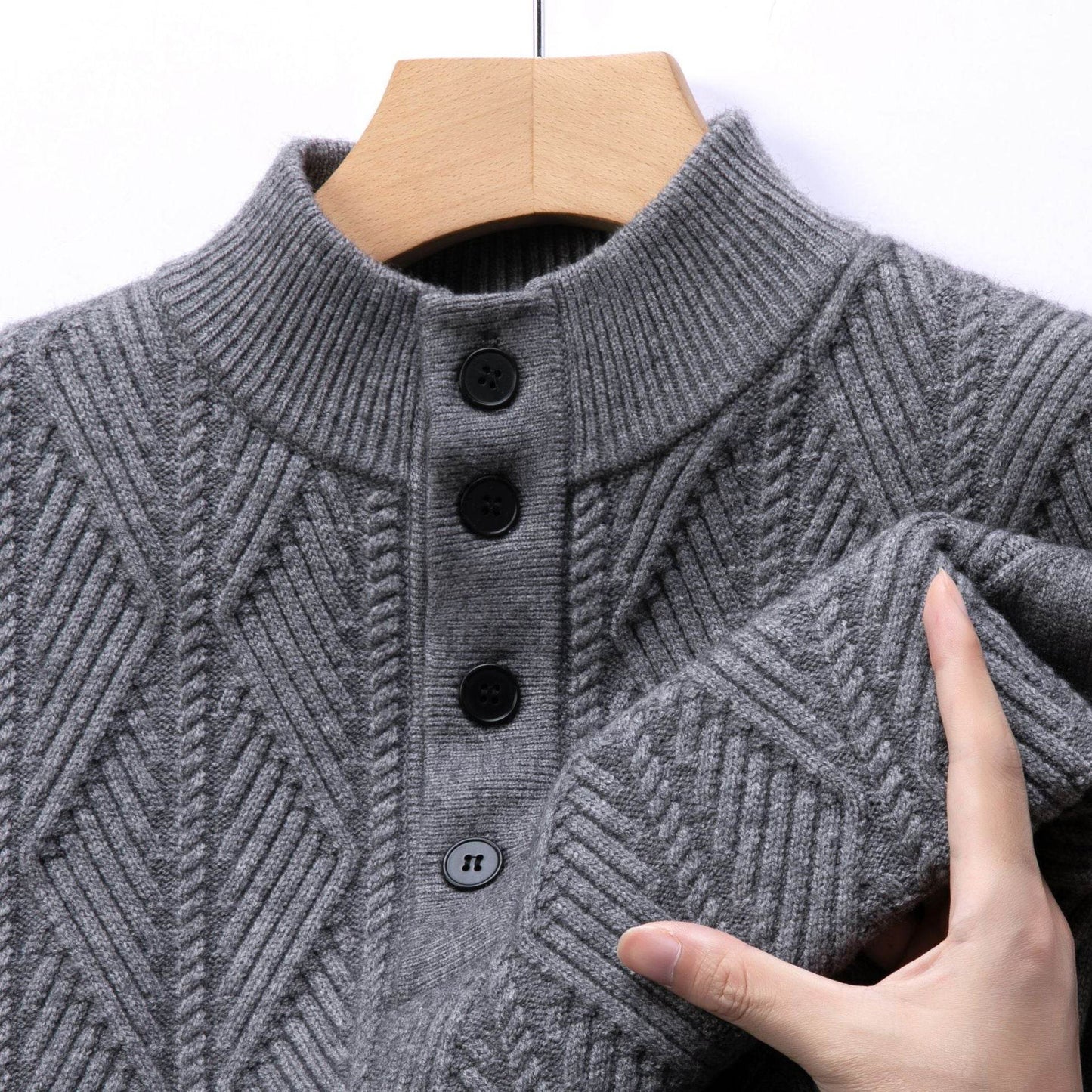 Buycenter Men's Warm Fashion Sweater - Trendy Pullover in 2025 Styles - Buy Center